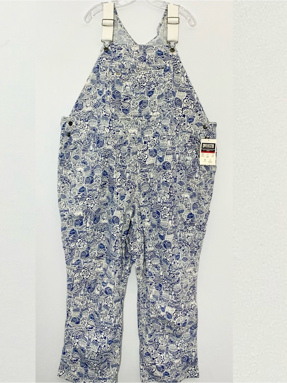 NWT Duluth 3X x31L Heirloom Gardening Bibs Overalls Farm Toile Garden Outdoorsy